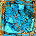 BLUE #6
Encaustic & Oil on Canvas
12in x 15in