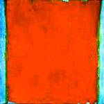 Orange # 3 - Encaustic & Oil on Canvas – 20in x 20in