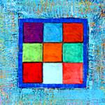 Squares1 – Encaustic on Linen – 14in x 20in