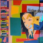 Skingirl1 – Acrylic Collage on Canvas – 19in x 26in